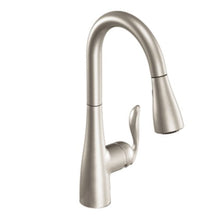 Load image into Gallery viewer, Moen Arbor One-Handle High Arc Pulldown Kitchen Faucet Featuring Reflex, Spot Resist Stainless (7594SRS) - Bar Sink Faucets - Amazon.com