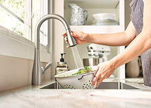 Load image into Gallery viewer, Moen Arbor One-Handle High Arc Pulldown Kitchen Faucet Featuring Reflex, Spot Resist Stainless (7594SRS) - Bar Sink Faucets - Amazon.com